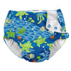 Infant Swim Diapers - I Play Fun Snap Reusable Swimsuit Diaper- Royal Blue Turtle Journey
