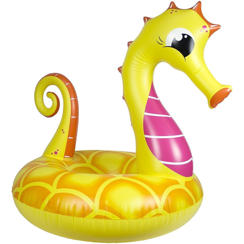 Inflatables And Rafts - Poolmaster Yellow Seahorse Inflatable Tube 48"