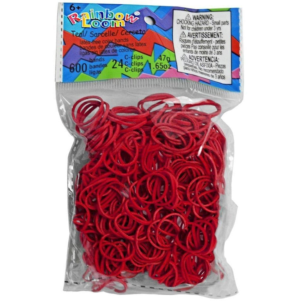 600 Latex-Free Rainbow Loom Band Refills and 24 Clips - For Moms