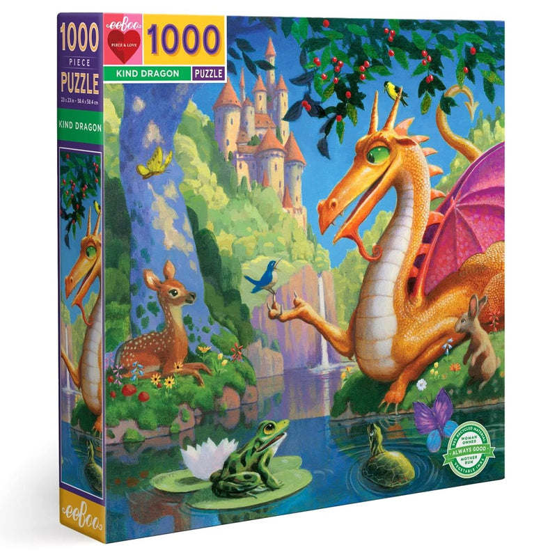 Jigsaw Puzzles - EeBoo Kind Dragon 1000 Pc Puzzle
