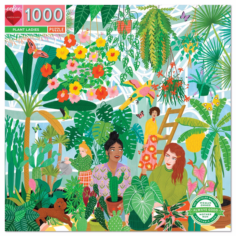 eeBoo Plant Ladies 1000 pc Puzzle