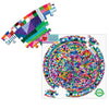eeBoo Triangle Pattern 500 Piece Round Puzzle