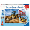 Ravensburger Digger at work! 3 x 49 Puzzle