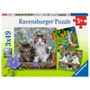 Ravensburger Tiger Kittens 3 x 49 Puzzle
