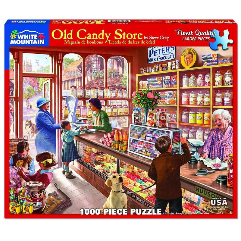 White Mountain Old Candy Store 1000 Piece Puzzle