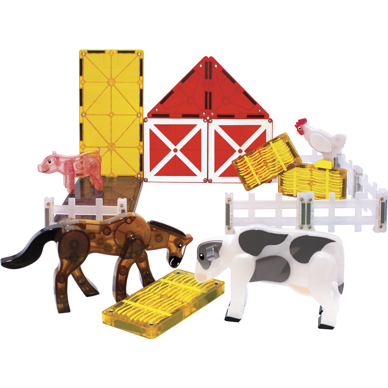 Magnetic Building Sets - Magna-Tiles® Farm Animals 25-Piece Set