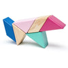 Magnetic Building Sets - Tegu Pocket Pouch Prism Magnetic Wooden Block Set- Blossom