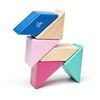 Magnetic Building Sets - Tegu Pocket Pouch Prism Magnetic Wooden Block Set- Blossom
