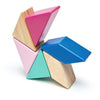 Magnetic Building Sets - Tegu Pocket Pouch Prism Magnetic Wooden Block Set- Blossom