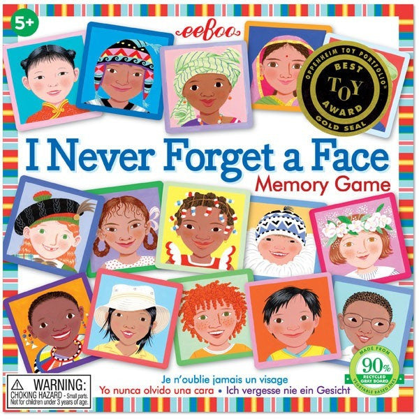 eeBoo I Never Forget a Face Square Matching- - Anglo Dutch Pools & Toys  - 1