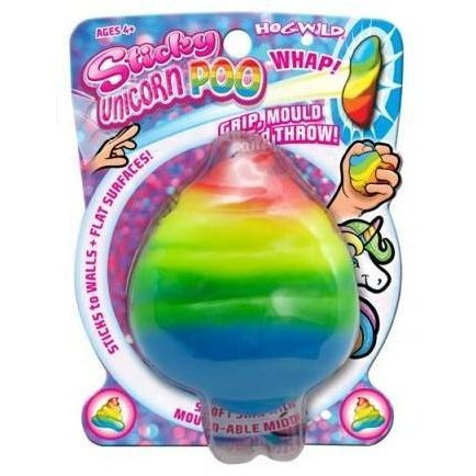 Hog Wild Sticky The Unicorn Poo Toy