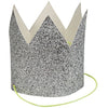 Party Hats - Meri Meri Mini Silver Glittered Crowns