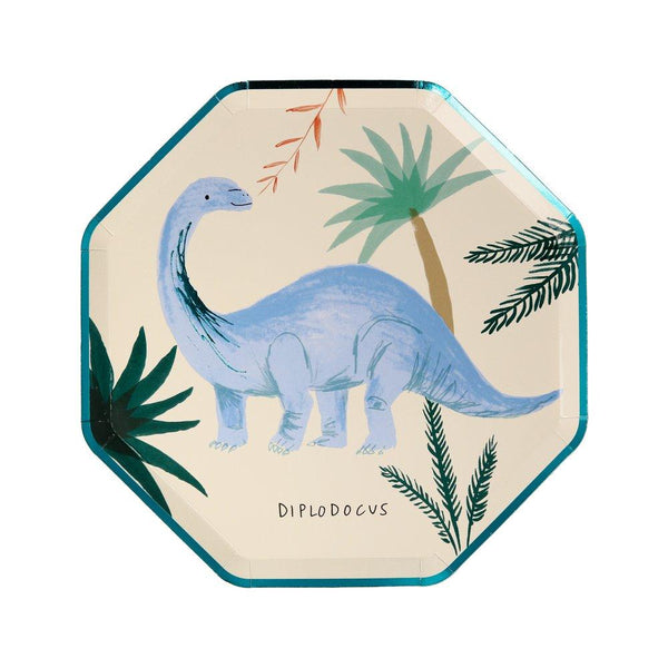 Meri Meri Dinosaur Kingdom Side Plates Party Plates