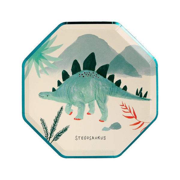 Meri Meri Dinosaur Kingdom Side Plates Party Plates