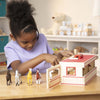 Melissa & Doug Take-Along Show-Horse Stable Play Set