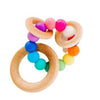 Rattles And Teethers - Bannor Toys Saturn Ring Wooden Baby Teether
