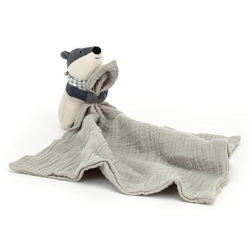 Rattles And Teethers - Jellycat Little Rambler Badger Soother