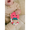Rattles And Teethers - Loulou LOLLIPOP Gem Strawberry Silicone Teether With Holder Set