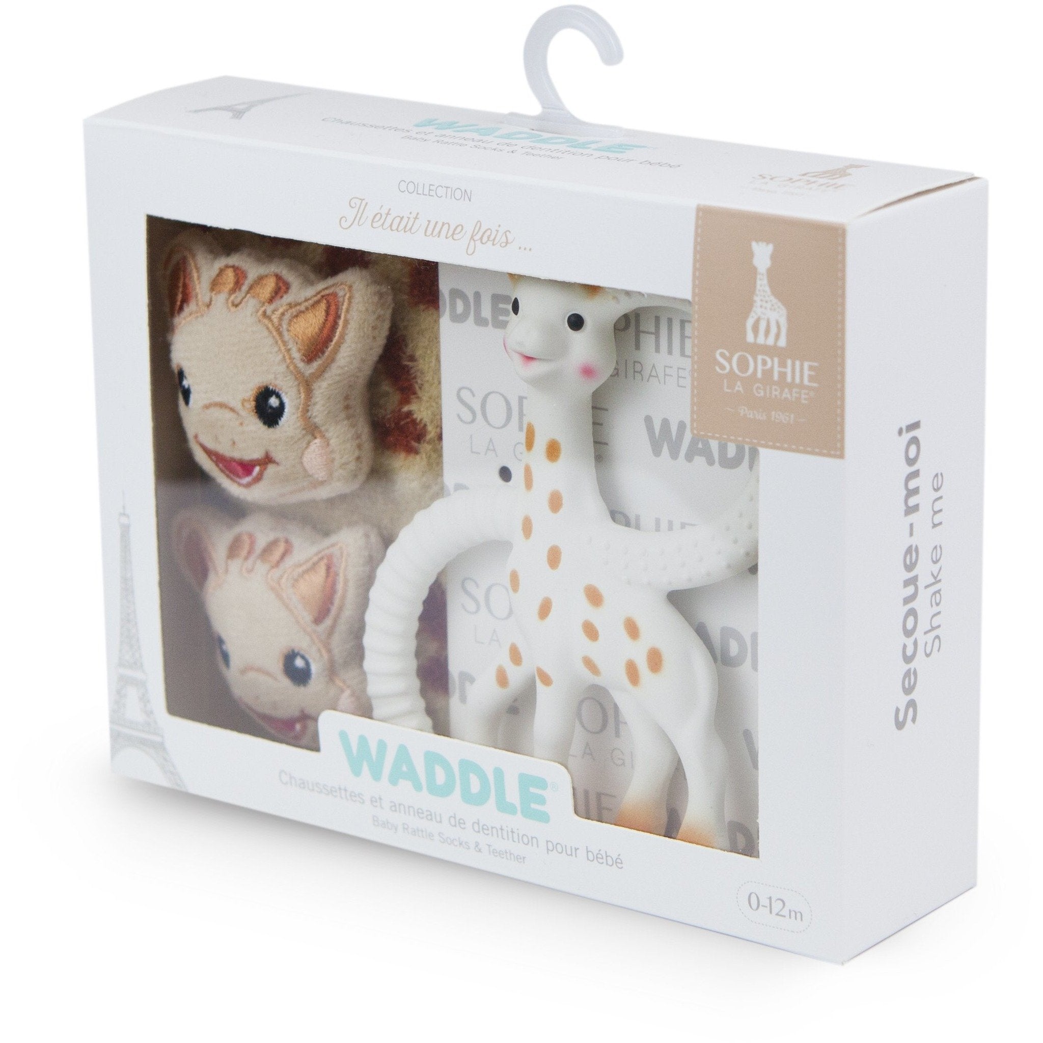 Sophie La Girafe Teether & Waddle Rattle Socks Set Rattles and Teethers