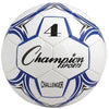 Champion Sports Challenger Soccer Ball- Blue/White