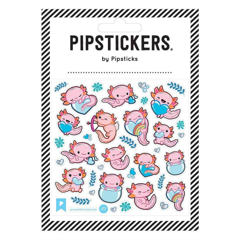Stickers And Sticker Books - Pipsticks Axolotl Fun Stickers