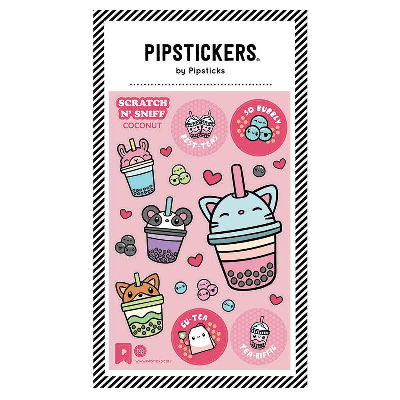 Stickers And Sticker Books - Pipsticks Bubbly Best-Teas Scratch 'n Sniff Stickers