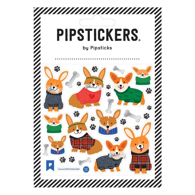 Stickers And Sticker Books - Pipsticks Corgi Diem Stickers