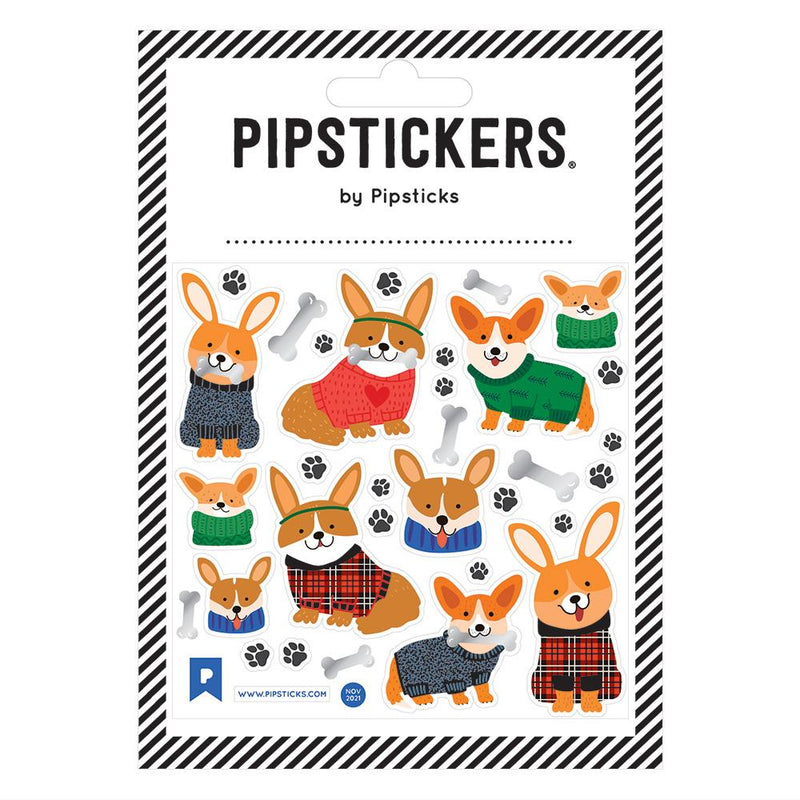 Stickers And Sticker Books - Pipsticks Corgi Diem Stickers