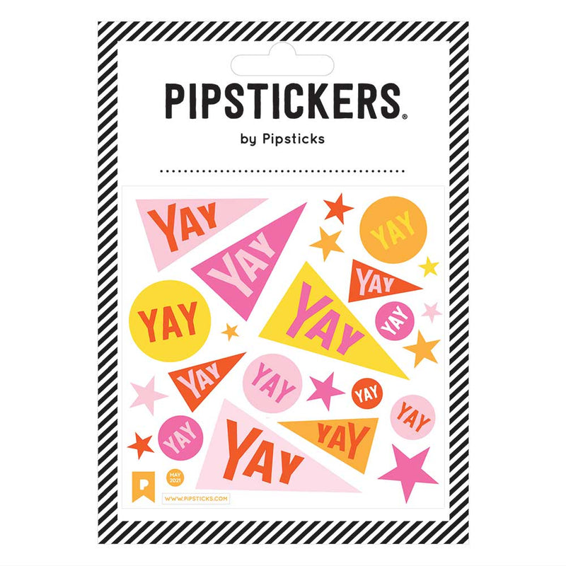 Stickers And Sticker Books - Pipsticks Fuzzy Yay Flags Stickers