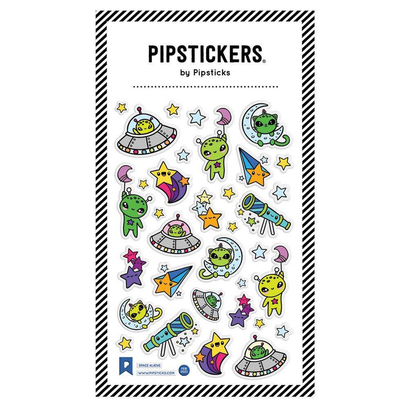 Stickers And Sticker Books - Pipsticks Puffy Space Alien Stickers