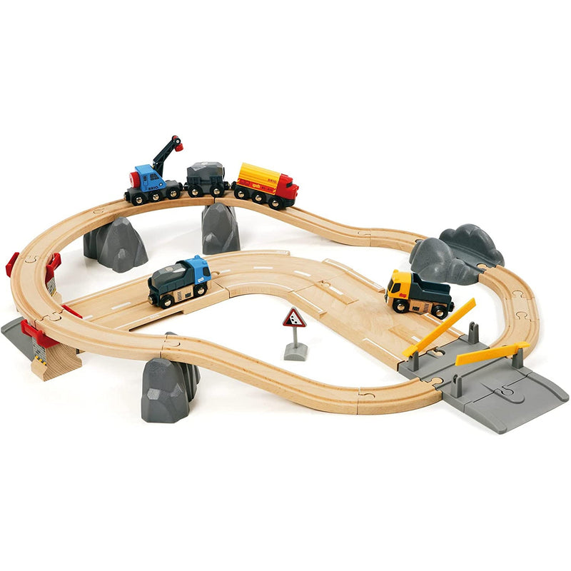 Trains And Train Sets - Brio Rail & Road Loading Set