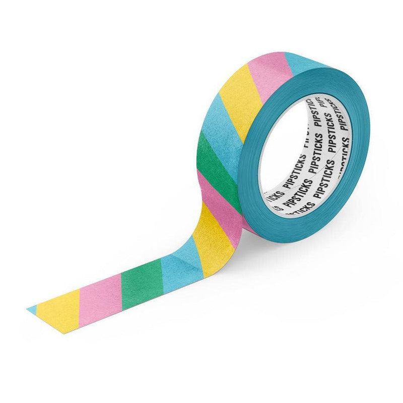 Washi And Duct Tape - Pipsticks Color Stripe Washi Tape
