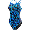 TYR Labyrinth Diamondfit Swimsuit- Blue - Women's Active Fitness - Anglo Dutch Pools and Toys