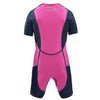 Youth Wetsuits And Rash Guards - Aqua Sphere Stingray HP, Short Sleeve- Pink & Navy Blue